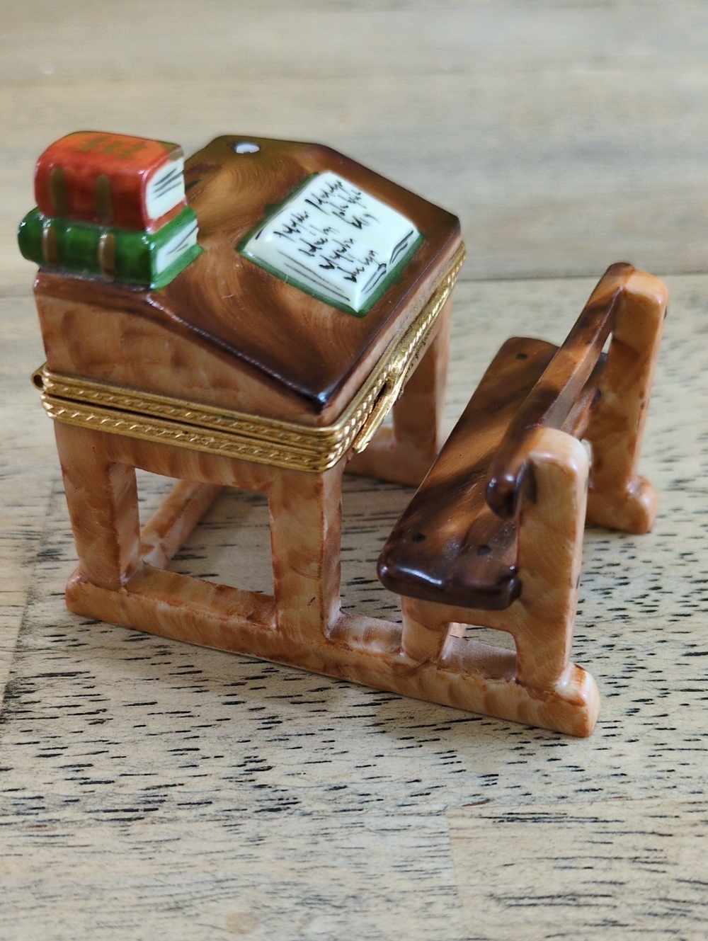 Limoges Antique Desk Trinket Box